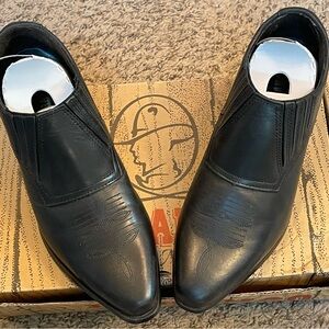 Black Leather Men's Shoes